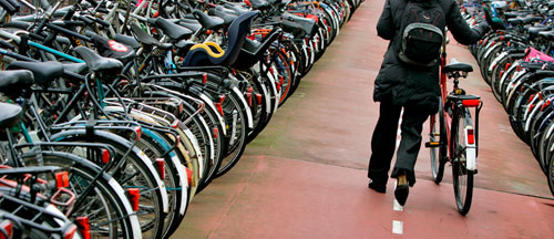 Bike blockade! Cycle-clogged Amsterdam mulls underwater parking