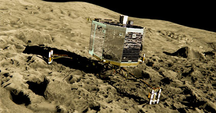 Mission Rosetta : réveillé, Philae a transmis des données