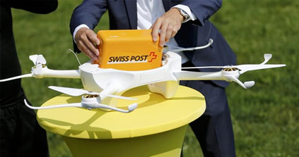 La poste suisse teste des drones pour livrer ses colis