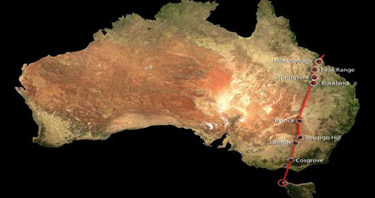 World’s longest continental volcano chain discovered in Australia