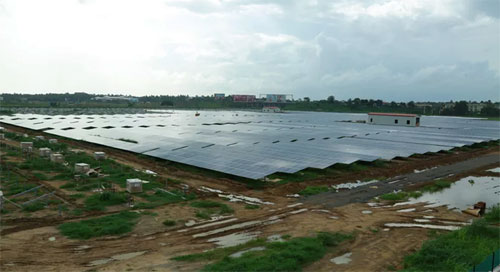 Un aéroport international indien alimenté à 100% par énergie solaire