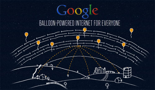 غوغل تقترب من تغطية جزء من الأرض بخدمات الإنترنت عبر البالونات