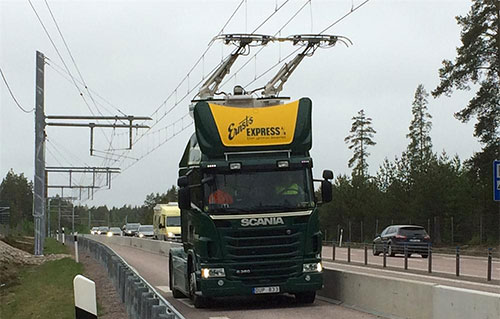 طريق كهربائي في السويد