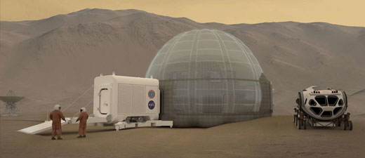 La nasa imagine un igloo pour les missions habitées sur mars