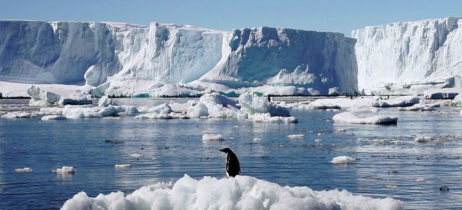 مساحة الجليد البحري القصوى في القطب الجنوبي في أدنى مستوياتها السنوية